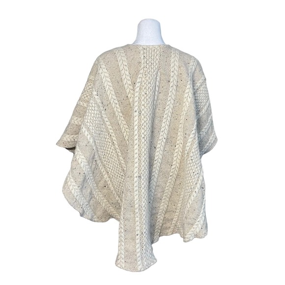 Branigan Weavers Irish Women's Winter Wool Cape Coat Cable Knit Poncho Shawl OS - Picture 5 of 12